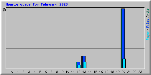 Hourly usage for February 2026