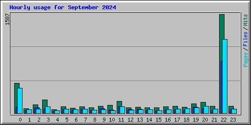 Hourly usage for September 2024