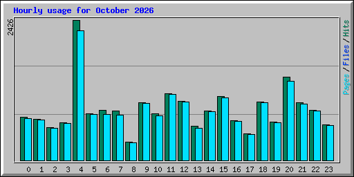Hourly usage for October 2026