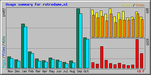 Usage summary for rotredame.nl